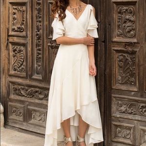 Joyfolie Kennedy Dress In Cream
